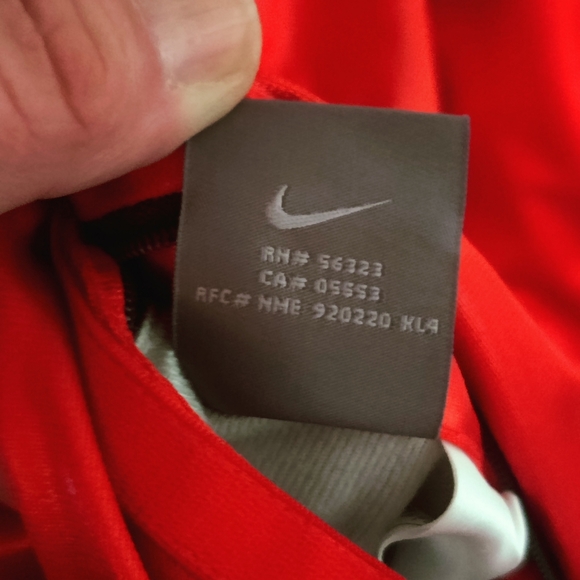 Reversible Nike Jacket XL Red/Gray - Picture 6 of 8